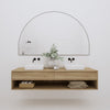 Coastal Arch Dream Mirror - Large Arch Vanity Mirror 1100H x 1800W Black Frame | Glass & Mirror Co.