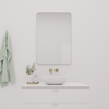 Winnie Rounded Rectangular Mirror 900H x 600W White Frame | Glass & Mirror Co. Australia