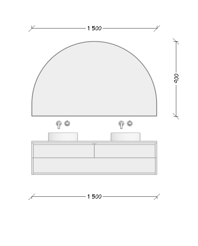 Large Arch Mirror 900H x 1500W | Brass, Black or White Frame | Glass & Mirror Co. Australia